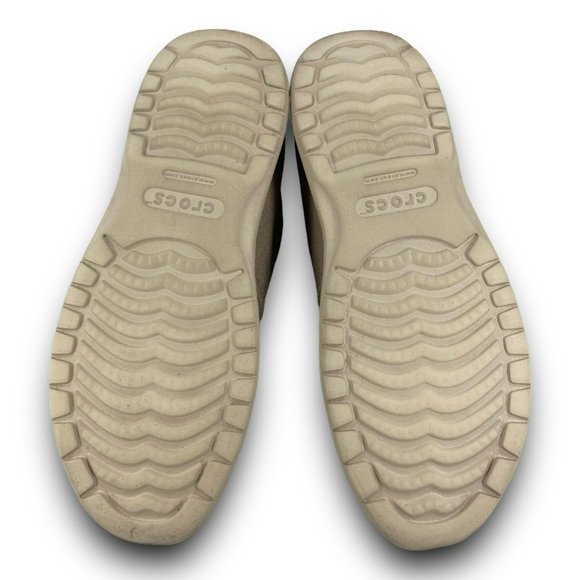 Crocs Santa Cruz Convertible Slip On Loafers 204834 Relaxed Fit Khaki Men 10 - Picture 8 of 9